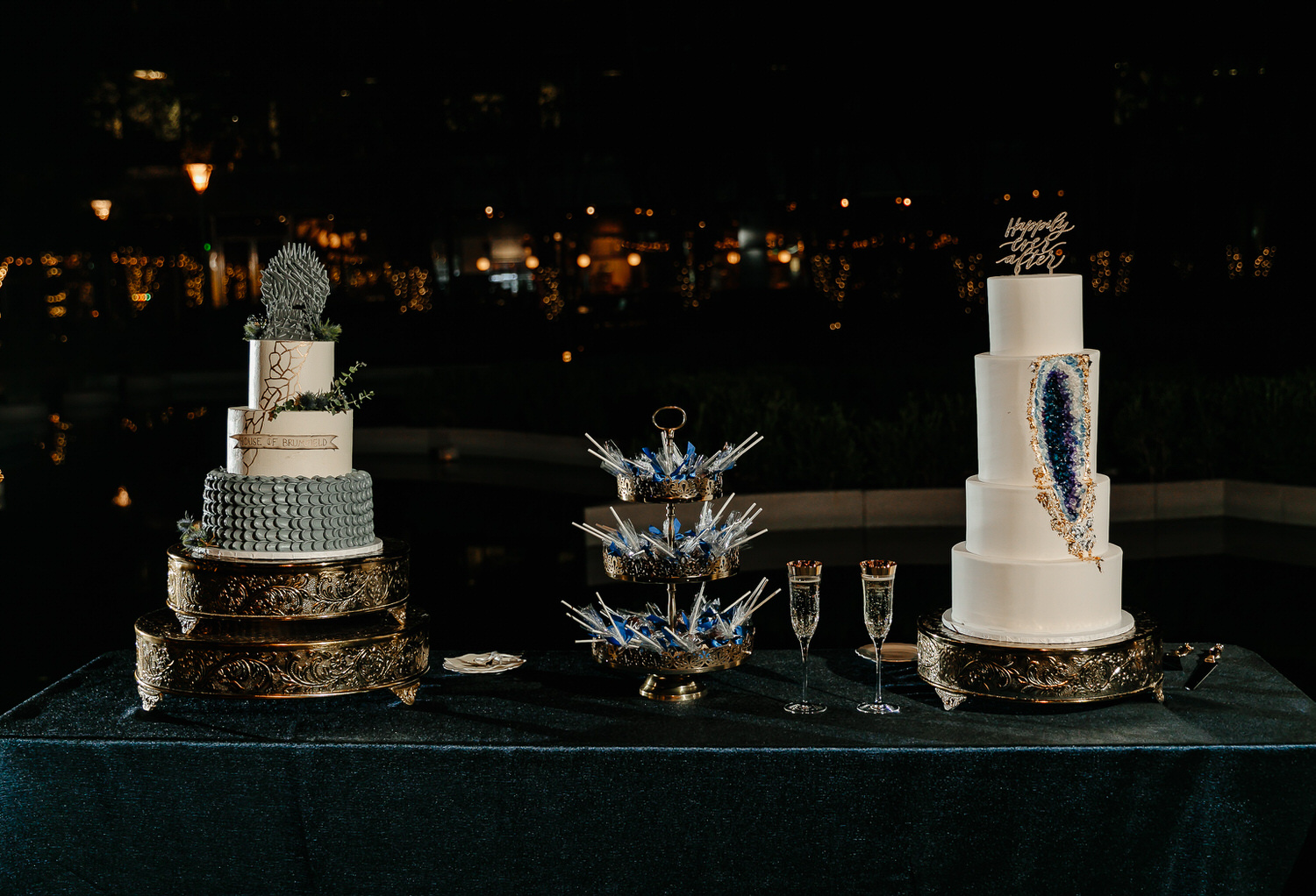 Game of Thrones Wedding Cake inspiration taken at marie gabrielle Dallas